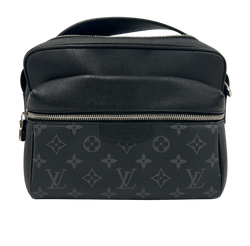 Mensajero, Canvas/Piel, Monograma, Gris, Chip,2*